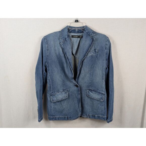 Lauren Ralph Lauren Jackets & Blazers - Lauren Ralph Lauren Denim Blazer Blue Women's Size 4
